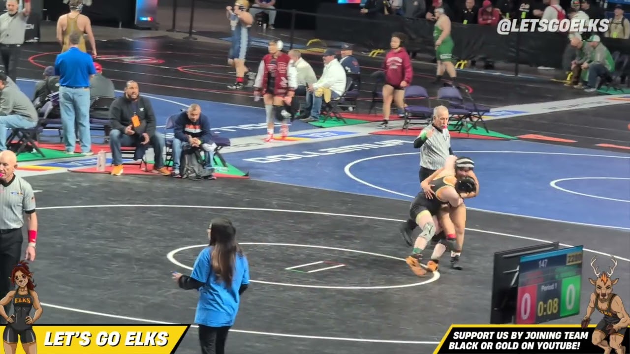 Lady Elks Wrestling | Tobe Holliday with a WIN on Day 2 - 2/21/2026