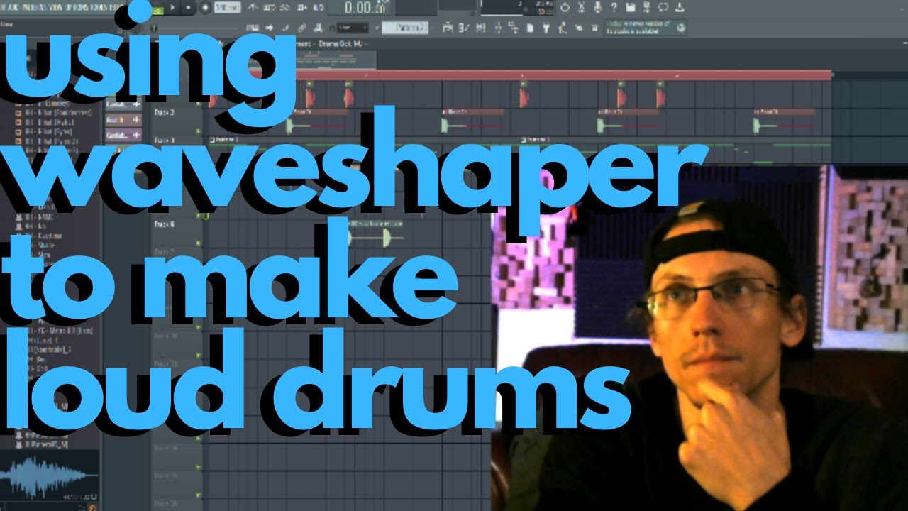 USING WAVESHAPER TO MAKE LOUD DRUMS (soft clipping)