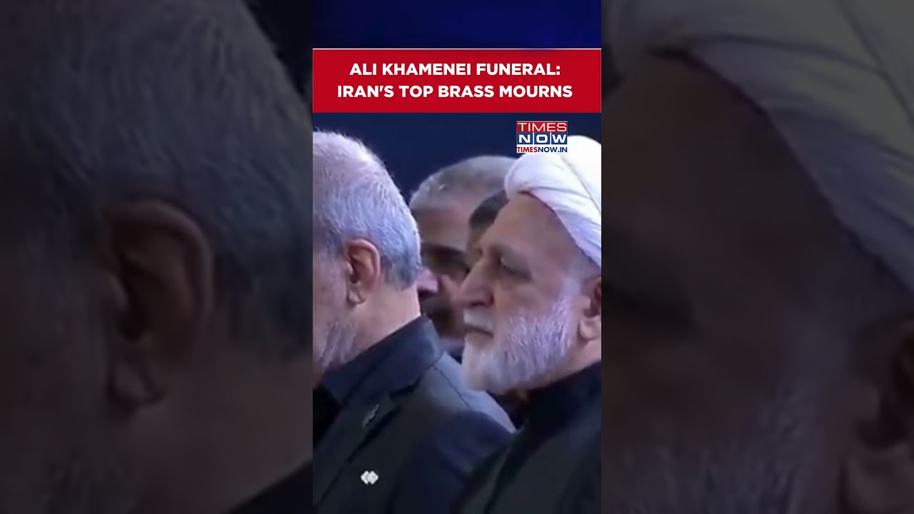 Ali Khamenei Funeral: Iran's Pezeshkian, Heads Of Power Branches Pay Tribute To Slain Supreme Leader