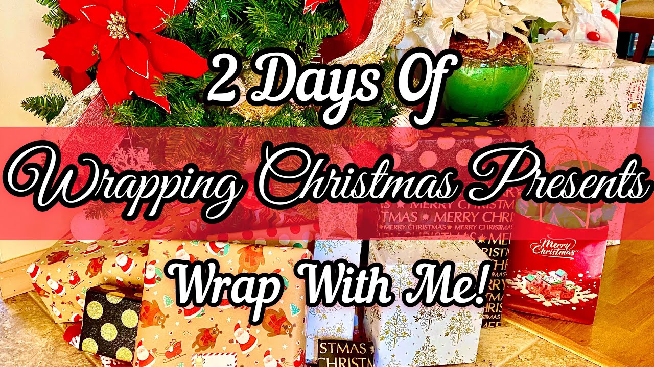 *2021* WRAPPING CHRISTMAS PRESENTS | WRAP WITH ME | 2 DAYS OF WRAPPING PRESENTS| CHRISTMAS MUSIC🎄🎁