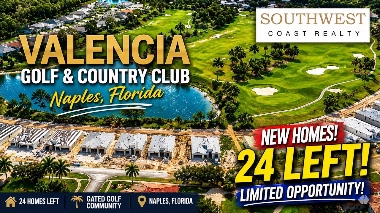 Valencia Golf and Country Club Naples FL New Homes For Sale in 4K