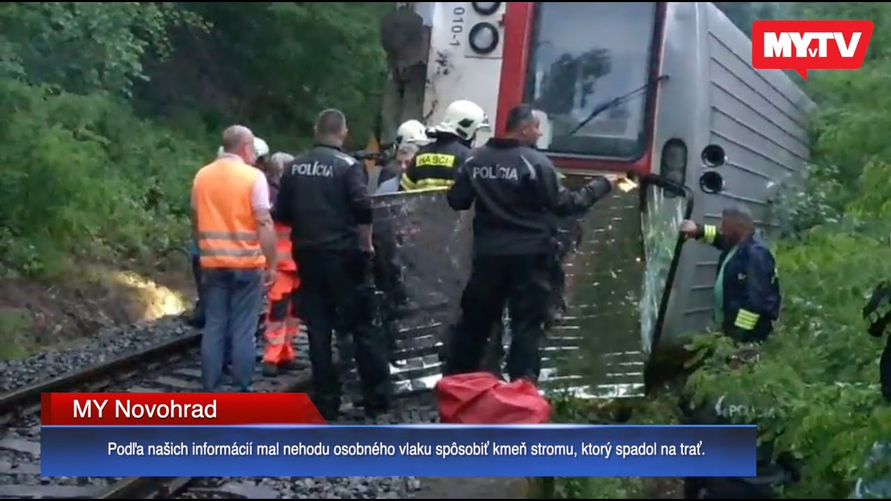 Nehoda osobného vlaku pri Rimavských Zalužanoch, zasahujú hasiči aj zdravotníci