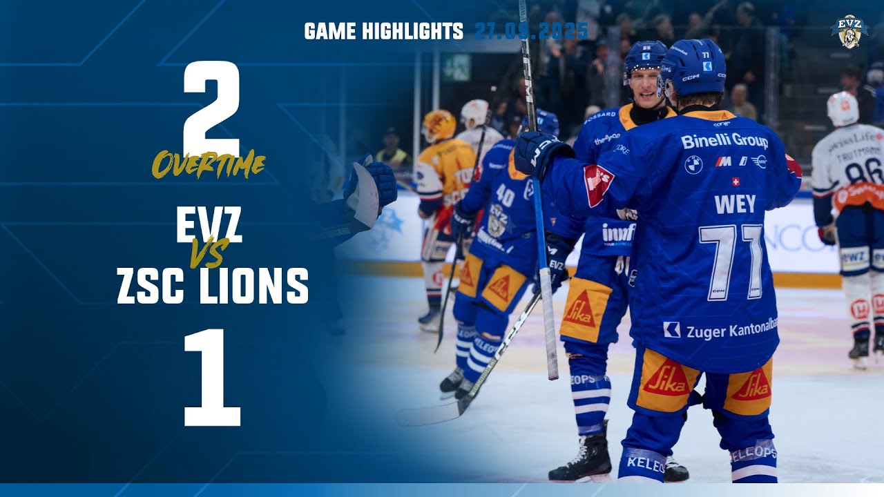 Game Highlights: EVZ vs ZSC Lions  2:1 (OT)