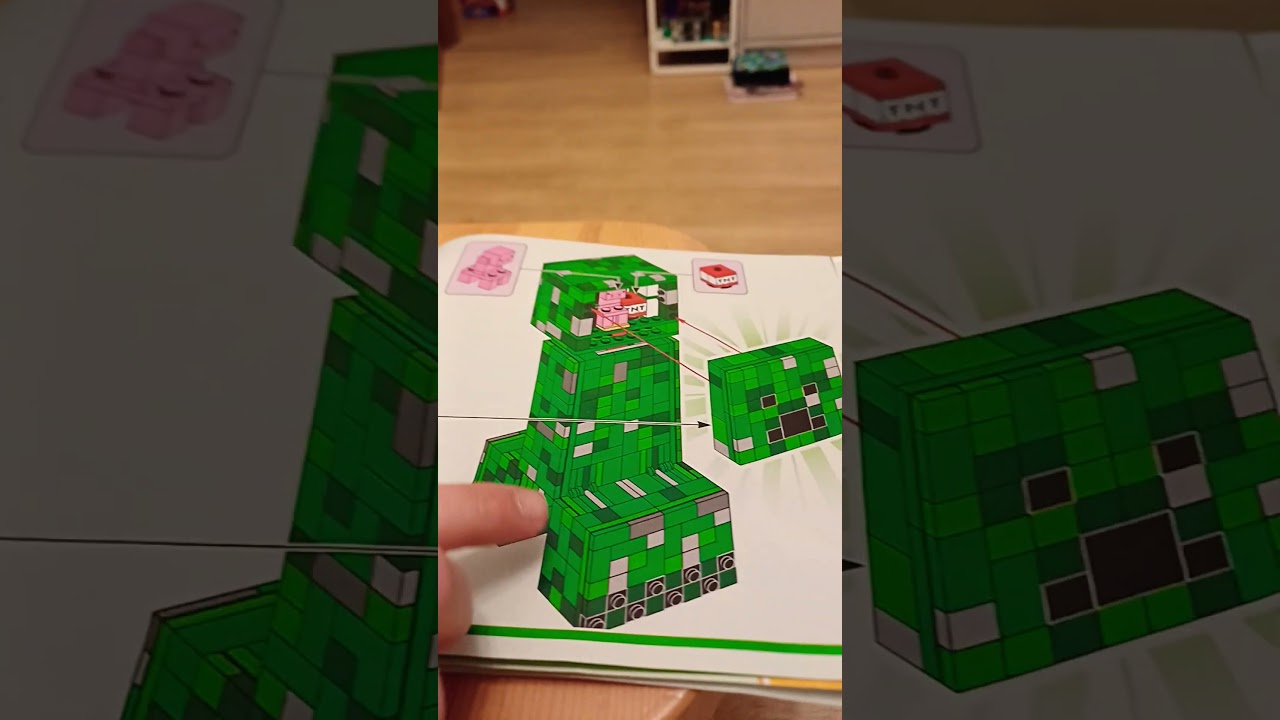 👻Ghapper?! #legominecraft #minecraft #lego #ghast #creeper LEGO 21276