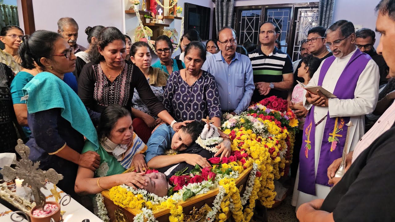 Funeral of loving David Dsouza(39) h/o Reshal f/o Denica s/o Robert/Elizabeth Madanthyar