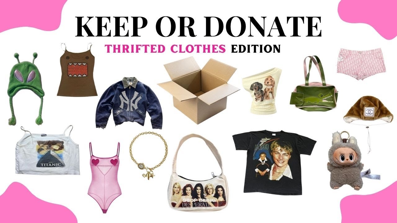 KEEP or DONATE? Thrifted Clothes Edition | Open a Box of Thrifted Clothes
