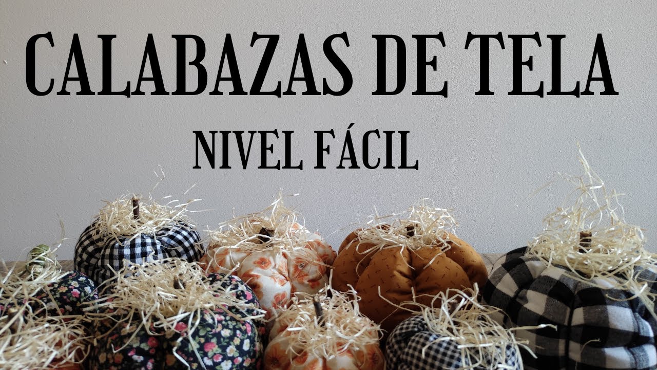 🎃 CALABAZAS DE TELA DE HALLOWEEN FÁCILES - Tutorial Paso a Paso  🎃
