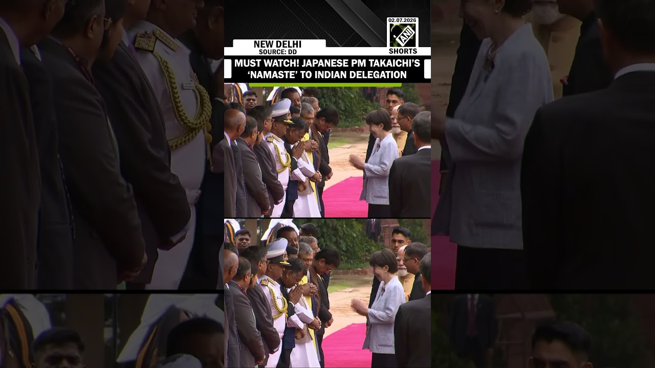 Must Watch! Japanese Prime Minister Takaichi&rsquo;s &lsquo;Namaste&rsquo; to Indian delegation