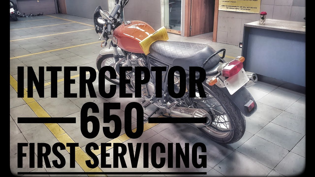 ROYAL ENFIELD INTERCEPTOR 650|FIRST SERVICING| COST AND PARTS