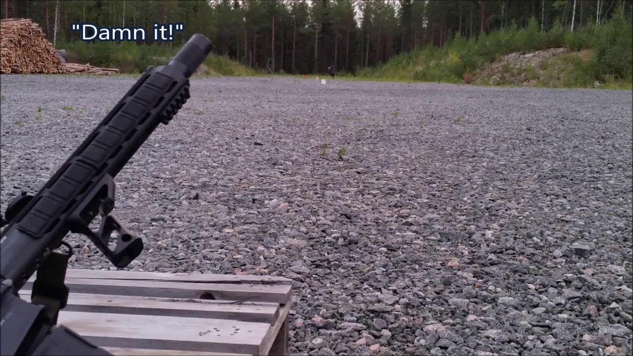 Long range airsoft AEG DMR (100 meters = 328 feet)
