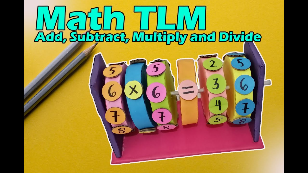 How to make Math Learning Machine from cardboard || Math TLM