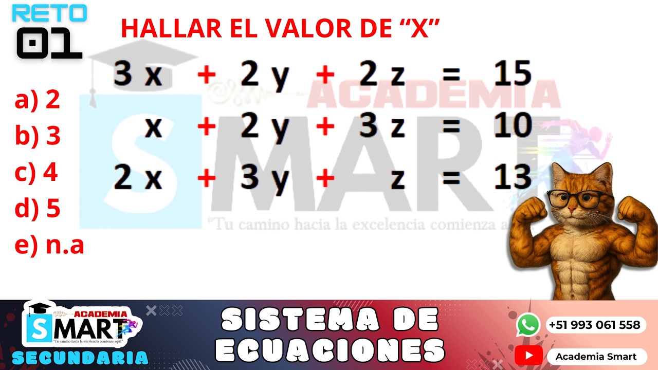 RETO 01 - SISTEMA DE ECUACIONES (METODO DE CRAMER)