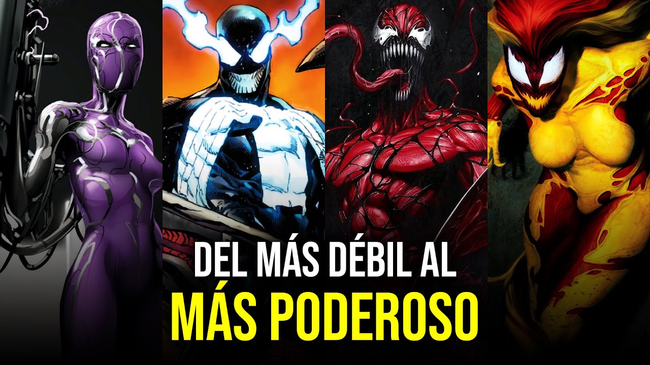 TOP 10: SIMBIONTES m&aacute;s PODEROSOS de MARVEL | Marvel Universe MX