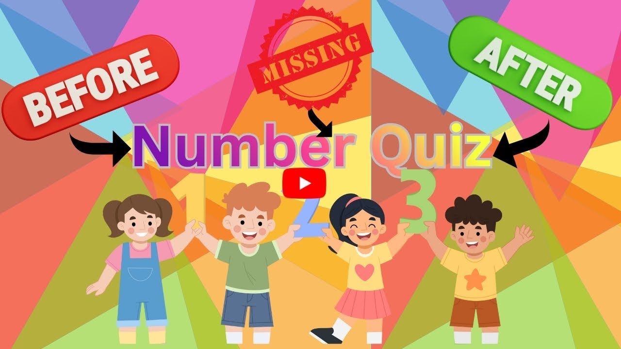 Before, After & Missing Numbers Quiz for Kids | 30 Fun Number Questions 🧠🔢