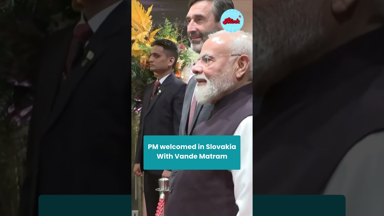 PM Modi Welcomed in Slovakia with &lsquo;Vande Mataram&rsquo; During Historic Visit | PM Modi in Slovakia