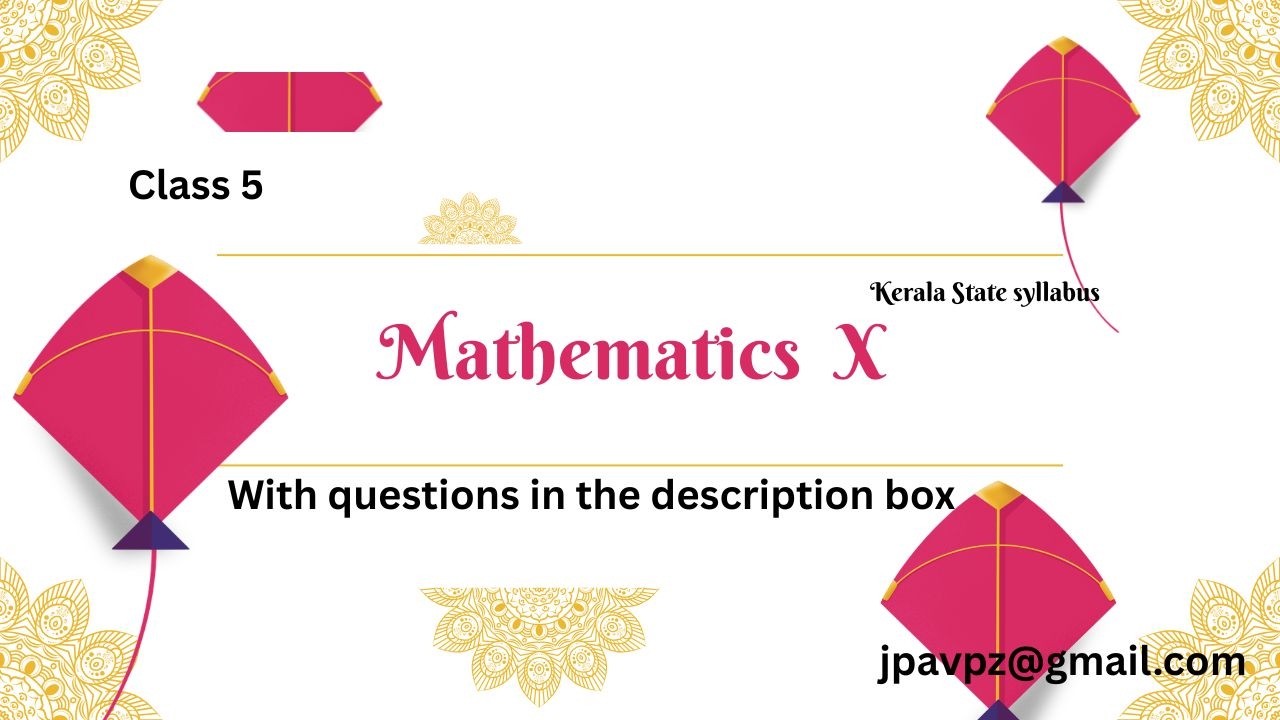 Mathematics 10  Class 5