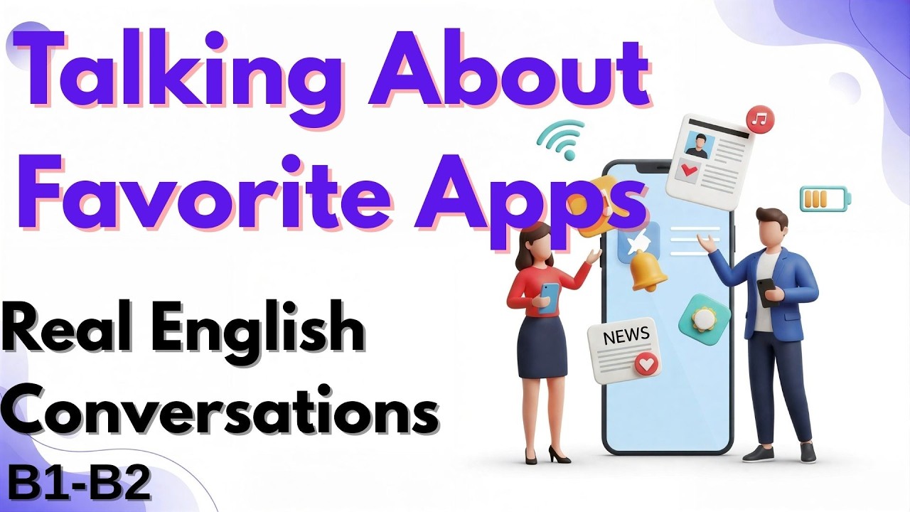 Favorite Apps | Easy English Conversation Podcast | Conor & Linda