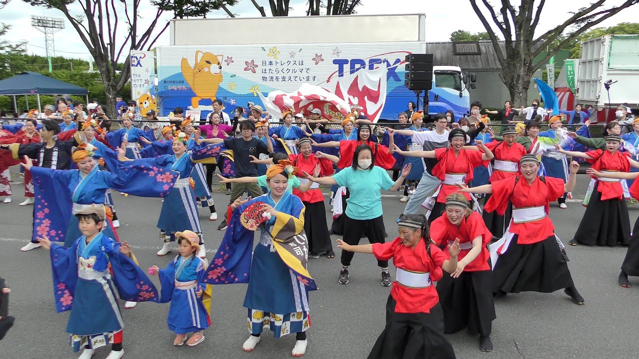 「総踊り♪ここへ!!OIDEN～♪夢煙火-ゆめはなび-～♪おいでん豊川」豊川おいでん祭2023【ケヤキ】