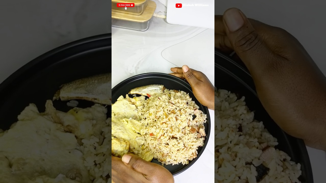 How to make Liberian dry rice with pork and smoke fish | easy and quick recipe🍛 #liberianfood #food