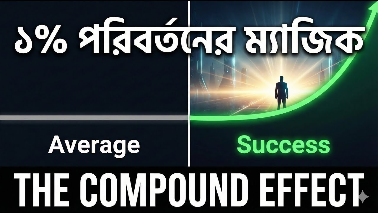 গড়পড়তা জীবন থেকে মুক্তির ১টি গোপন সূত্র 📈 The Compound Effect Bangla Summary
