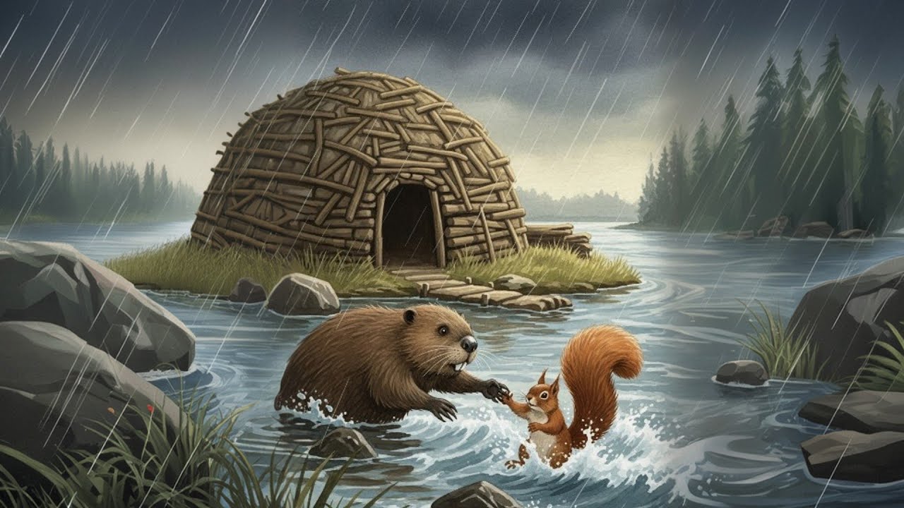 The Squirrel & the Beaver | Fairy Tale for Kids | Bedtime Story