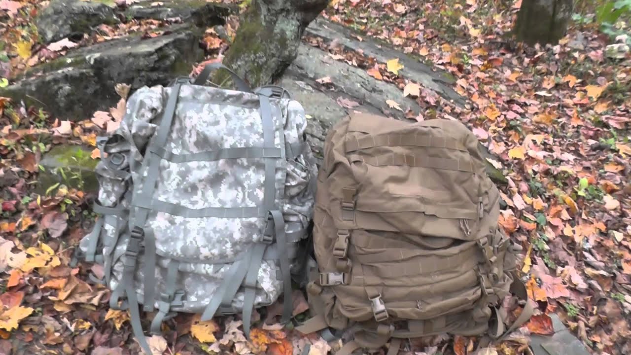 ACU MOLLE II and FILBE Rucksack - Comparison - The Outdoor Gear Review