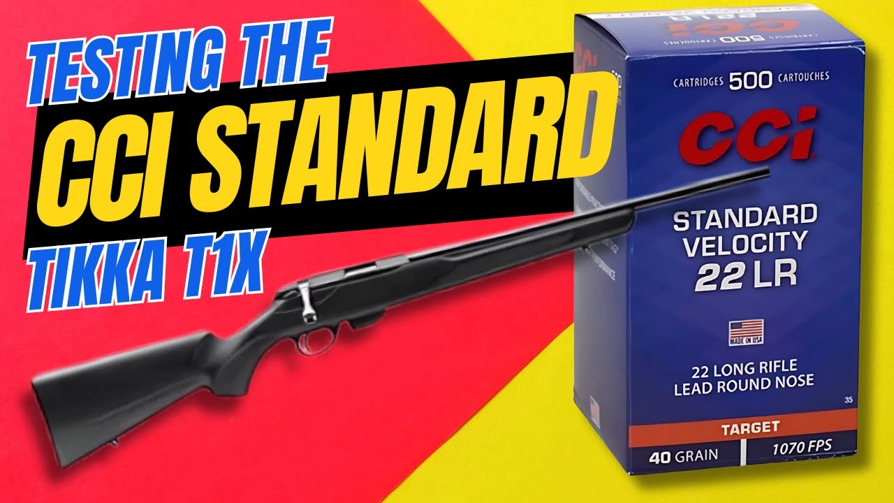 The classic CCI Standard, worth the hype? .22lr accuracy test 55 yards Tikka T1X