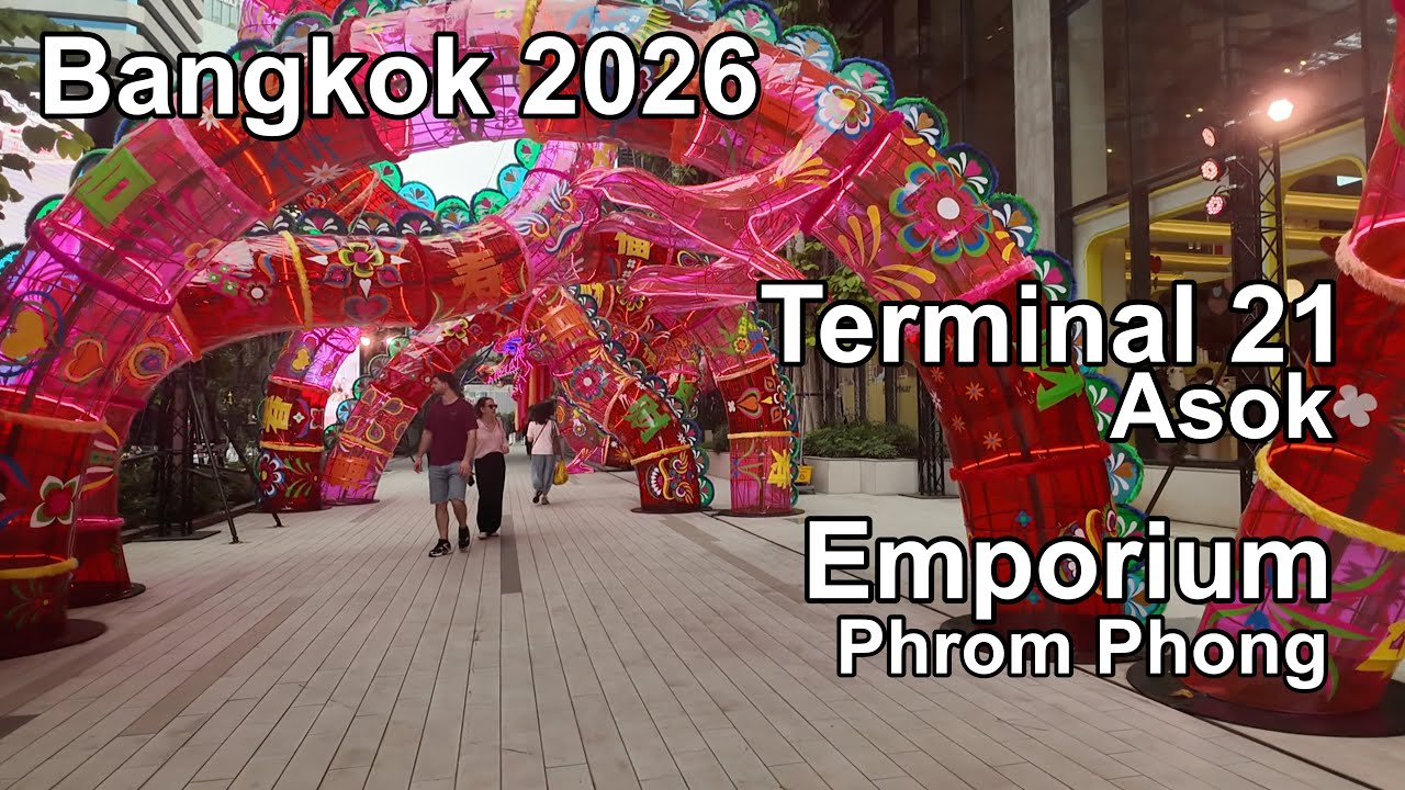 【バンコク】ターミナル21（アソーク）からエンポリアム（プロンポン）まで　Bangkok Thailand 