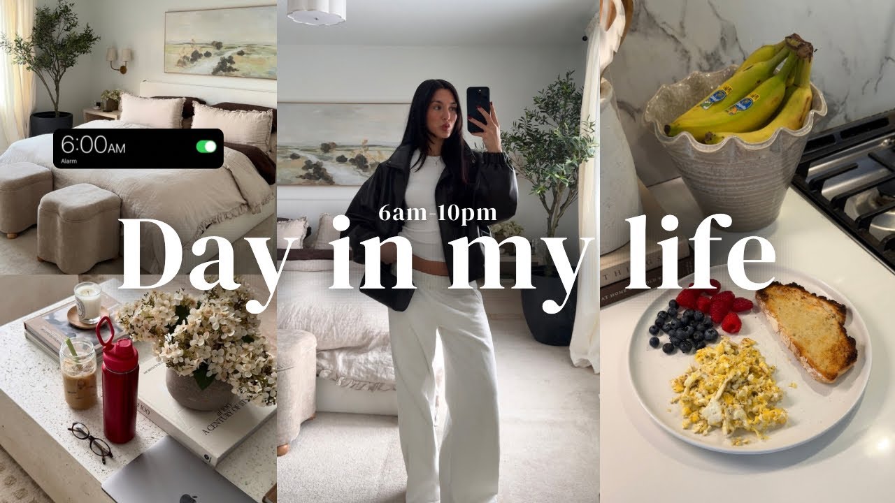 DAY IN MY LIFE | my 6am-10pm productive routine, facial appointment, new house updates & work day