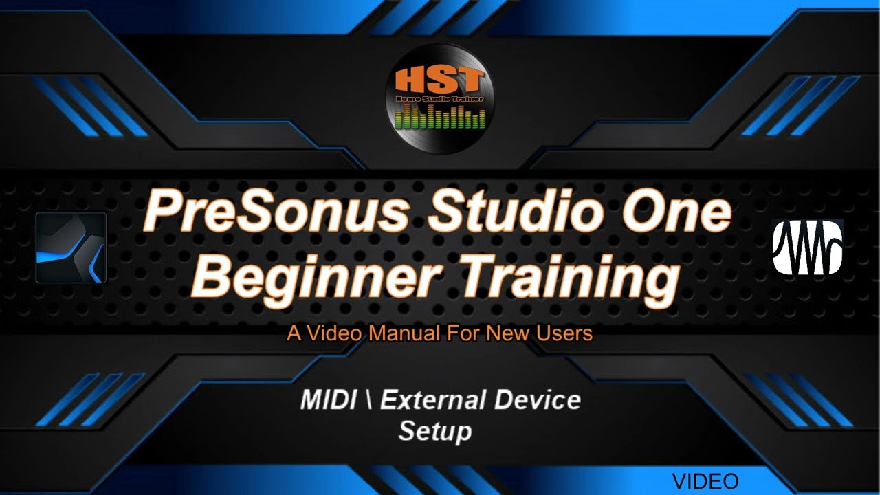 Setting Up External Devices MIDI - Studio One 5 - Home Studio Trainer