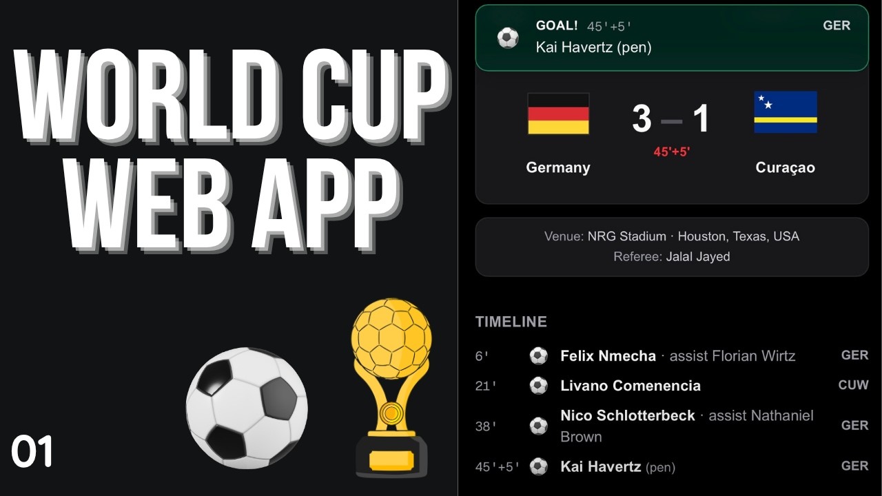 I Built a Live World Cup 2026 Web App &mdash; for $0 (Part 1: Full Demo)