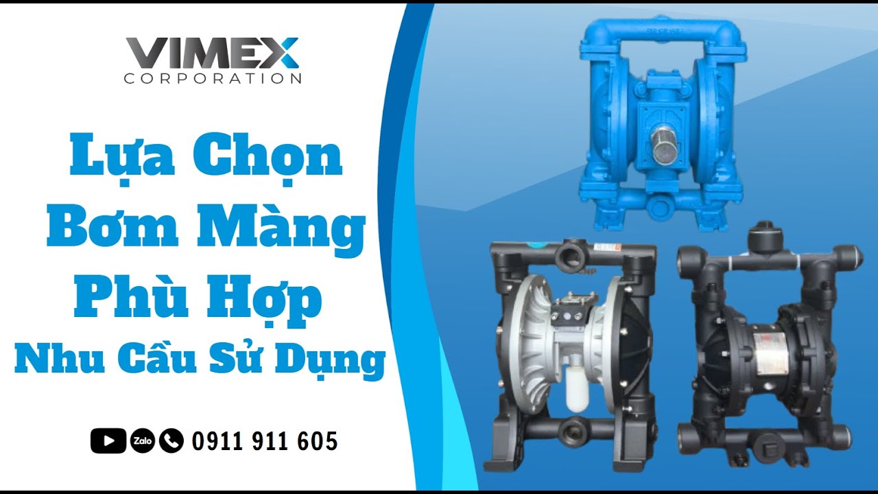Lựa chọn máy bơm màng khí nén phù hợp với nhu cầu