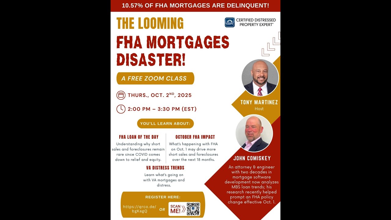The Looming FHA Mortgages Disaster- A CDPE Interview