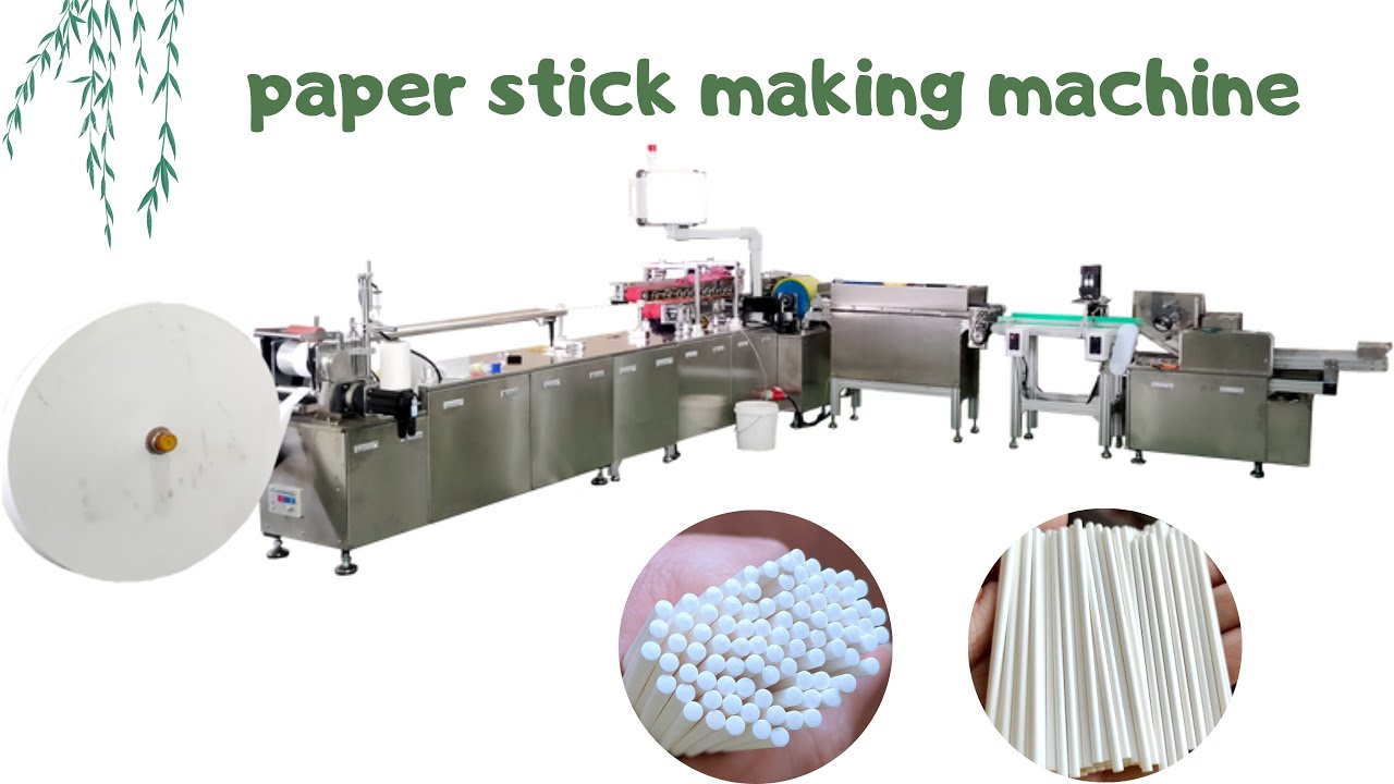 Cotton Swab Ear Bud Paper Stick Making Machine production line