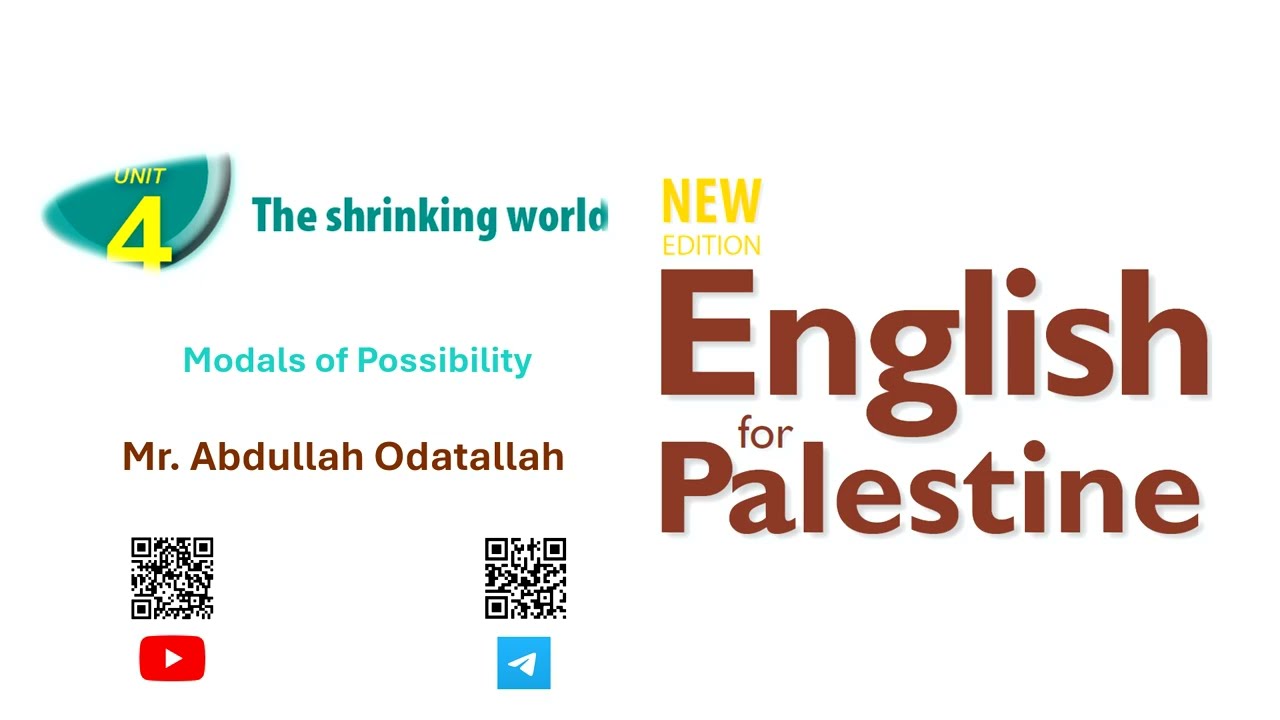 المنهاج الفلسطيني انجليزي صف 12 الوحدة  الرابعة English for Palestine 12 Modals and Simple Future