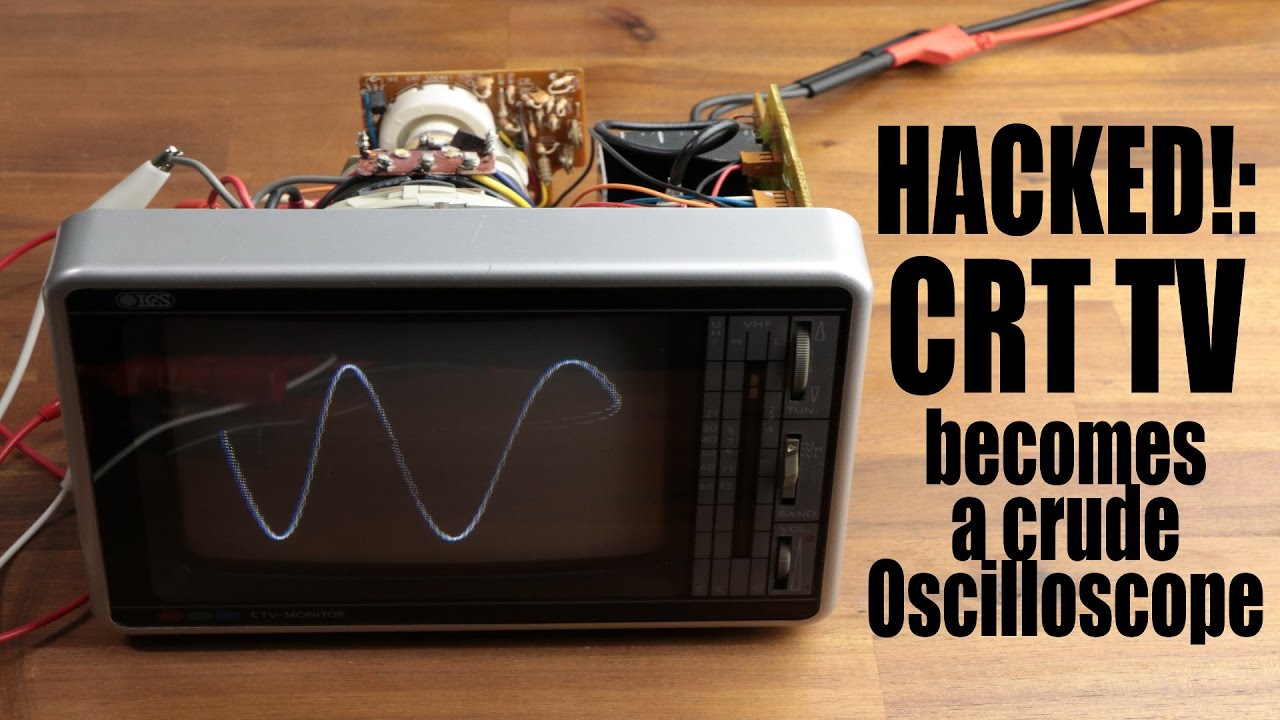 HACKED!: CRT TV becomes a crude Oscilloscope