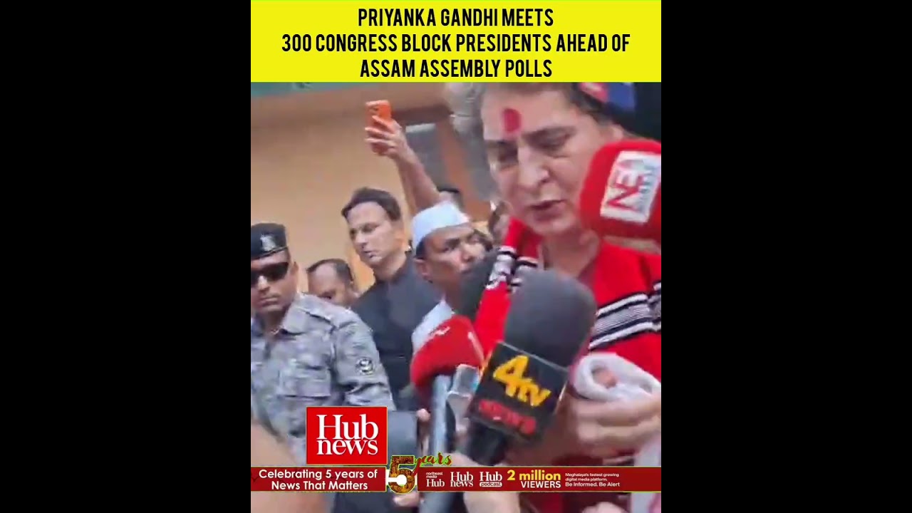Priyanka Gandhi meets 300 Congress block presidents ahead of Assam Assembly polls