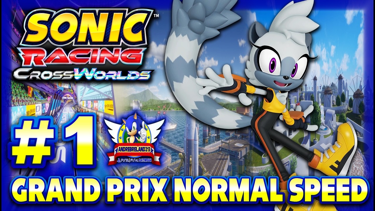 Sonic Racing: CrossWorlds PS5 (1080p60fps) - Grand Prix Part 1 with Tangle