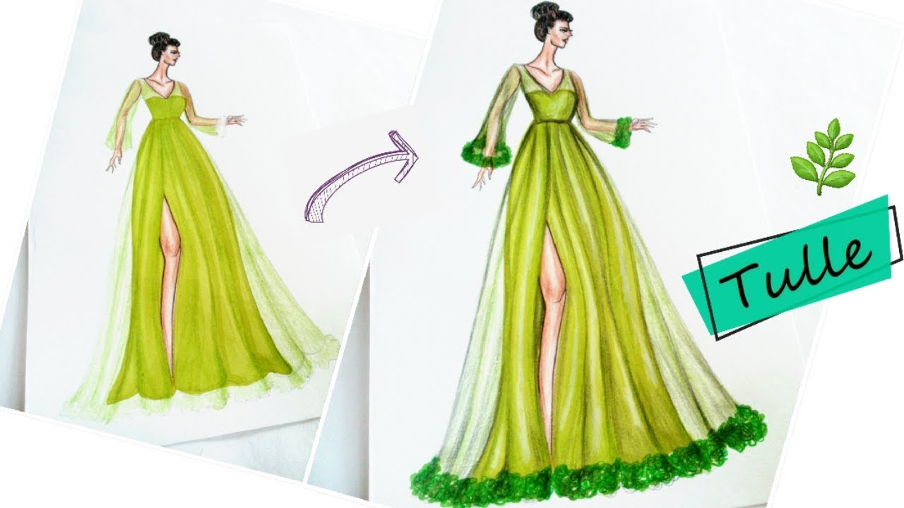 Tulle Gown | Fashion Illustration