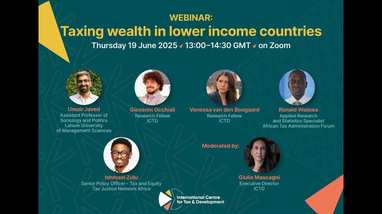 Taxing wealth in lower income countries: lessons learnt and priorities for action