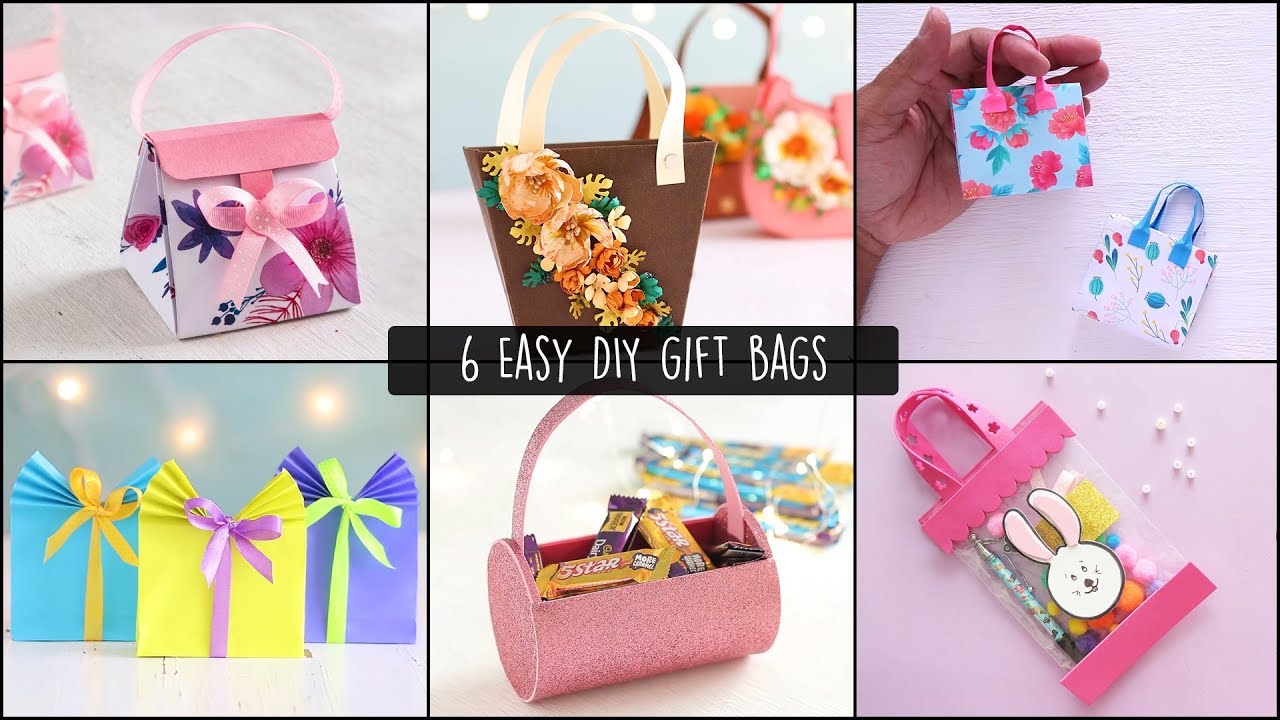 6 Easy Gift Bags | how to make a gift bag