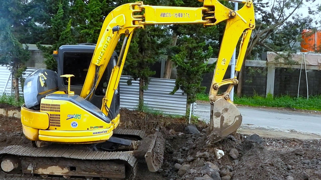 New Driveway Construction With Komatsu Mini  Excavator