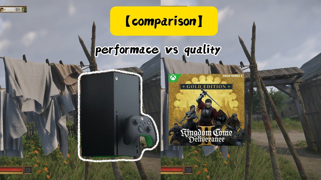【comparison】 kingdom come deliverance 2 quality vs performance XBOX SERIE X XSX