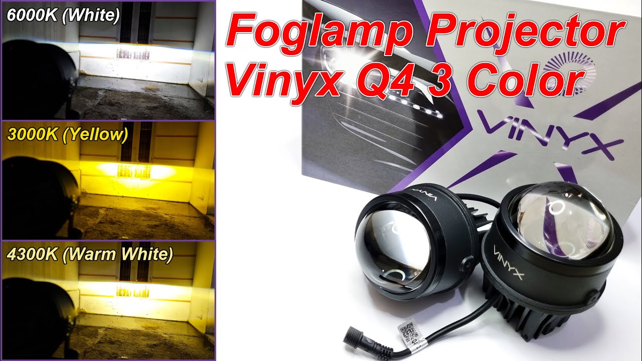 Review Foglamp Projector Vinyx Q4 3 Color