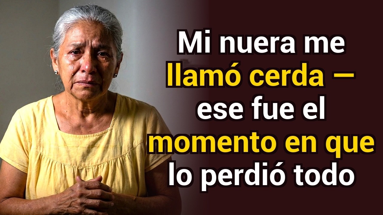 Mi nuera me llamó cerda — ese fue el momento en que lo perdió todo
