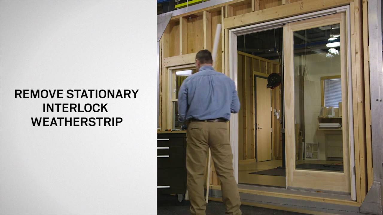 Replacing an Interlock Weatherstrip on Gliding Patio Doors (Frenchwood and Narroline) | Andersen