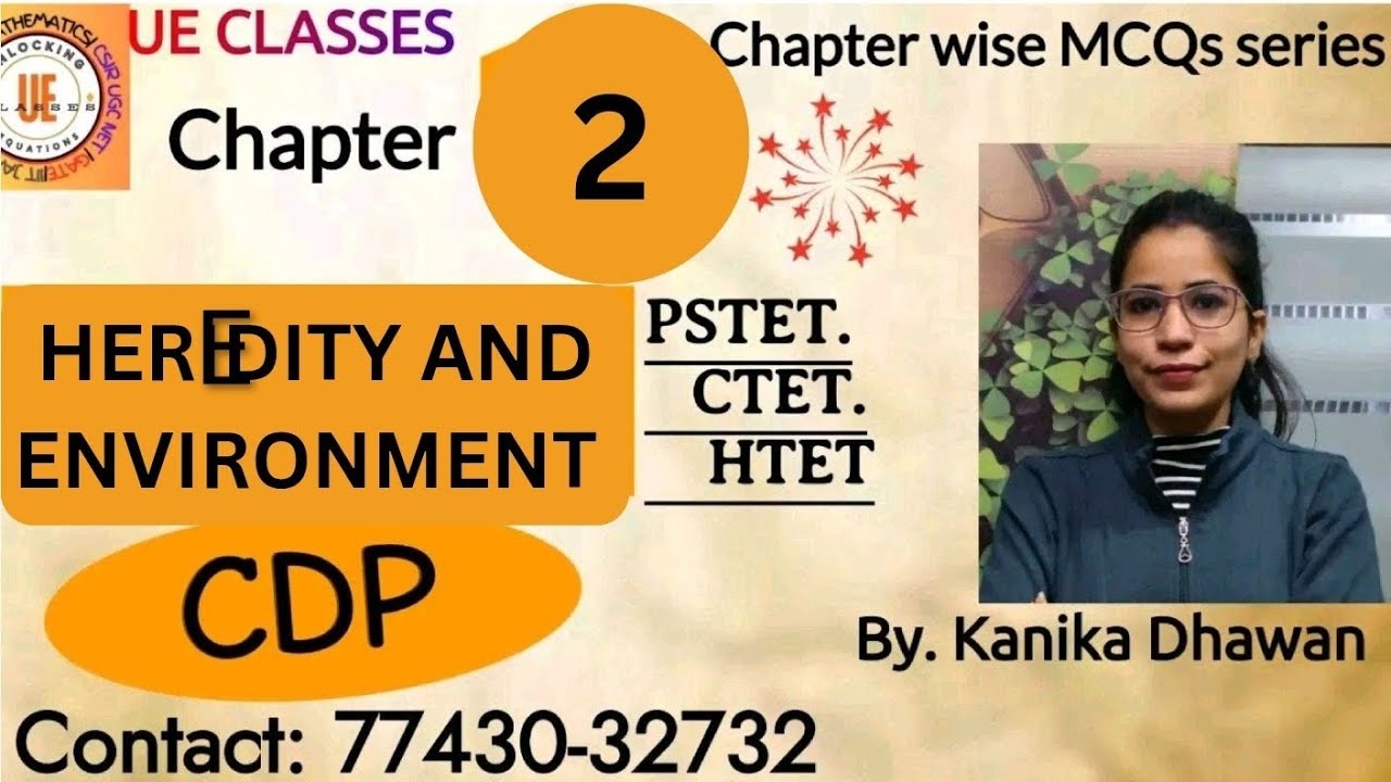  CDP | Pstet | Ctet | Htet | Heredity and Environment| Chapter wise MCQs 