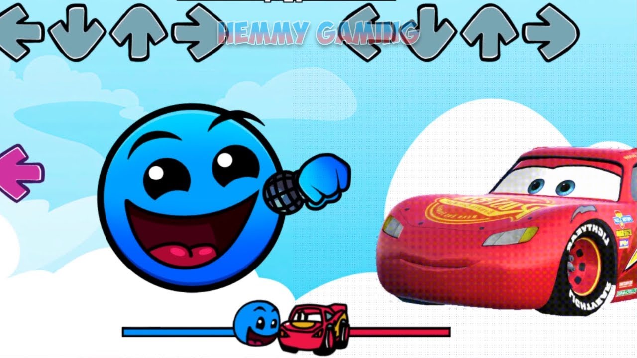 FNF NEW Geometry Dash vs Pibby McQueen Sings Bluey Pony Girl | Incredibox Sprunki FNF Mods