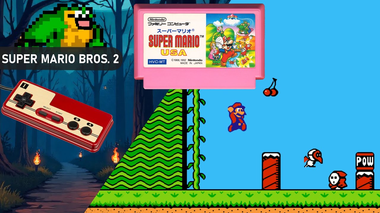Part №1. Проходження Super Mario Bros. 2 (Super Mario USA) (Dendy/NES/Famicom)