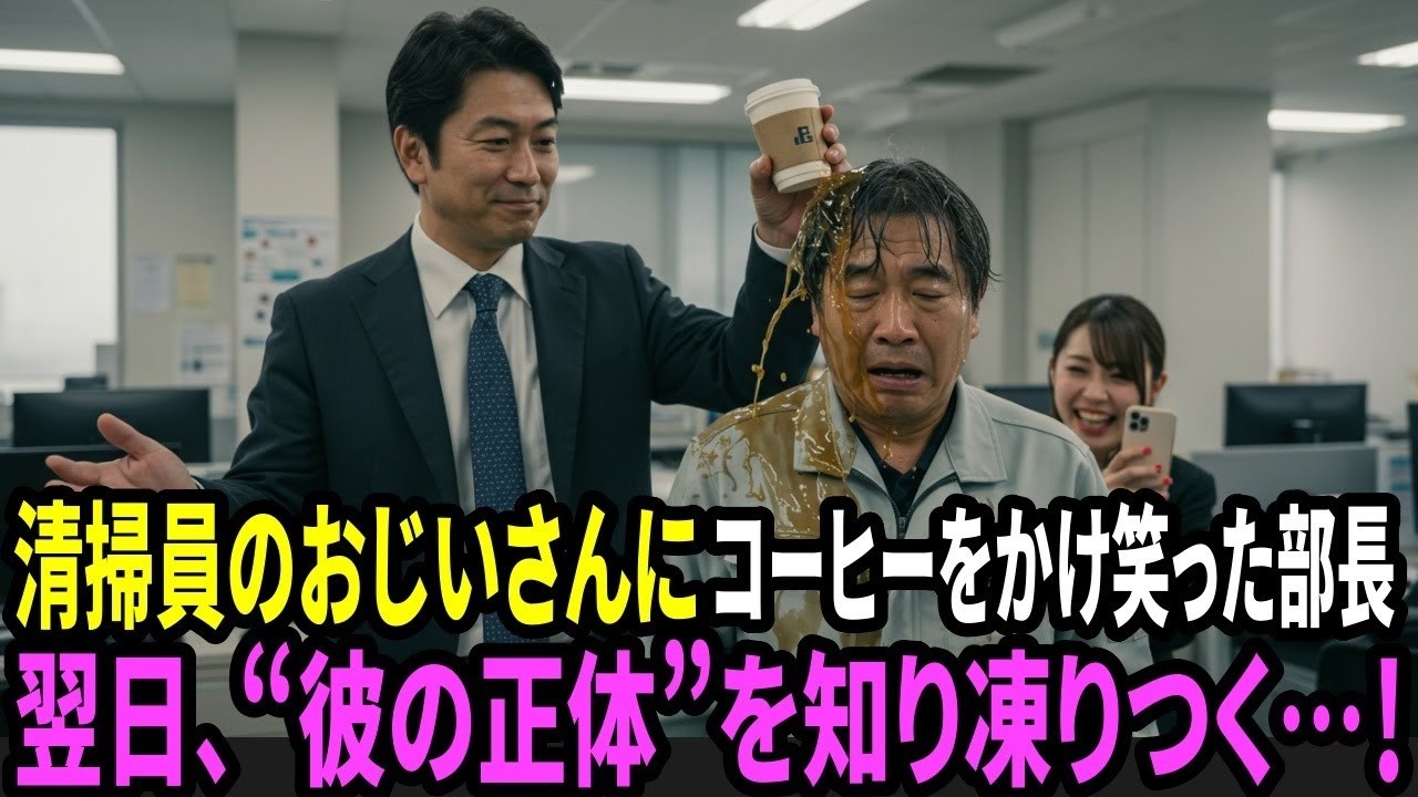 「雑巾でも絞ってろ」と清掃員にコーヒーをかけ笑った部長。だがその一言が“自分の命取り”になるとは──